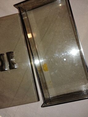 Vintage Clear Plastic Phone Display Tray - Transparent